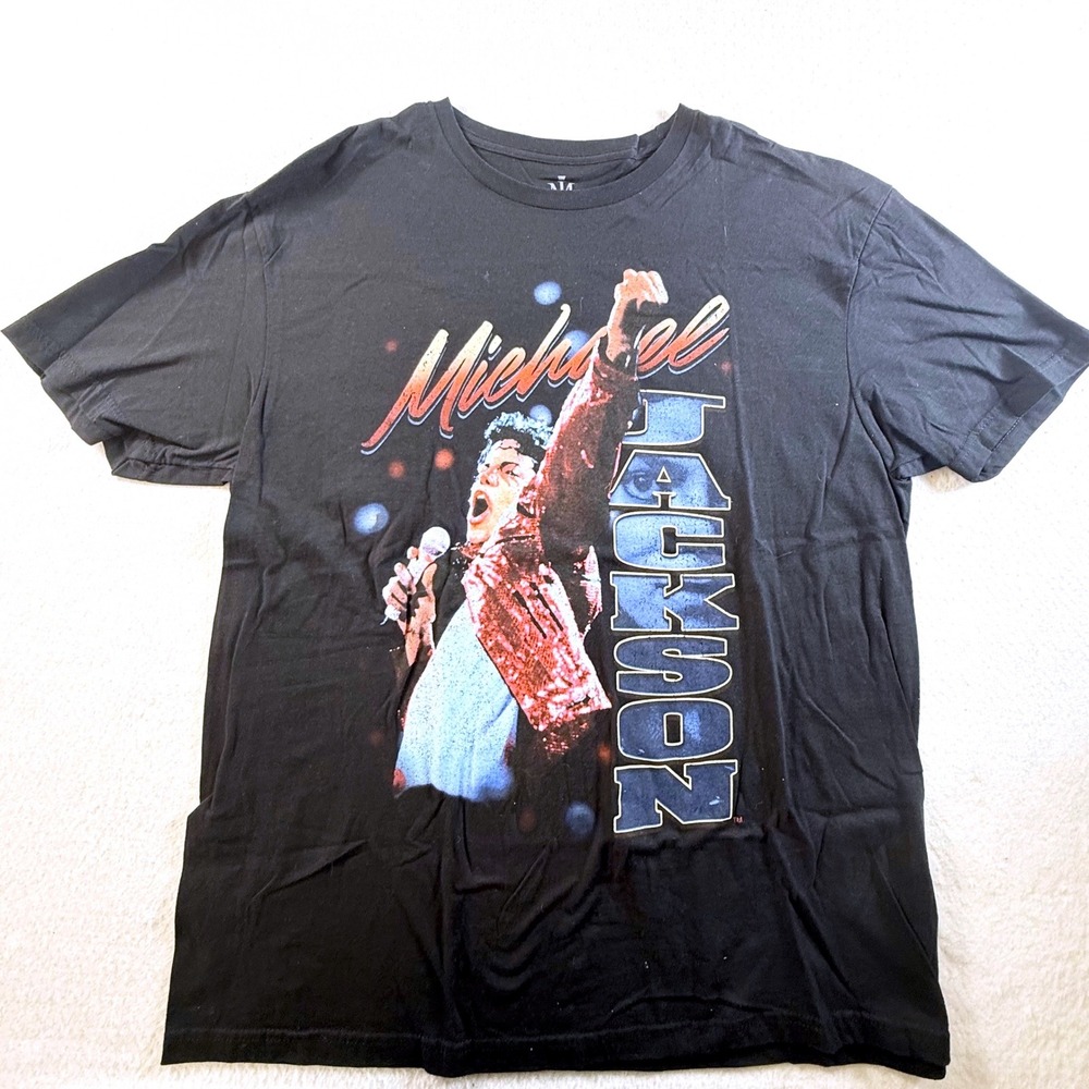 Michael Jackson Graphic T-Shirt Mens XL Threadless Licensed Black